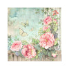 PRE-ORDER Stamperia HOUSE OF ROSES Fabric Sheets 4 pcs #SBPLT44