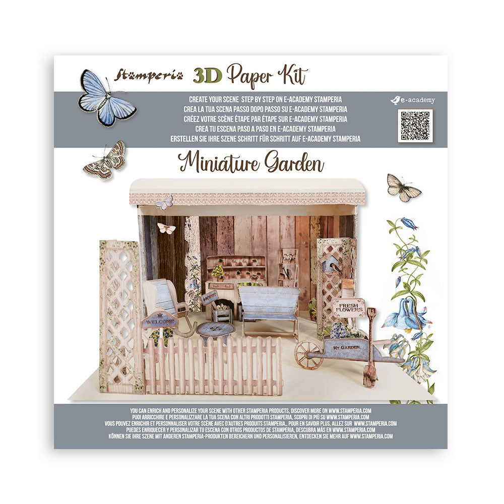 Stamperia GARDEN HOUSE 3D Furniture Paper Kit #SBPOP10