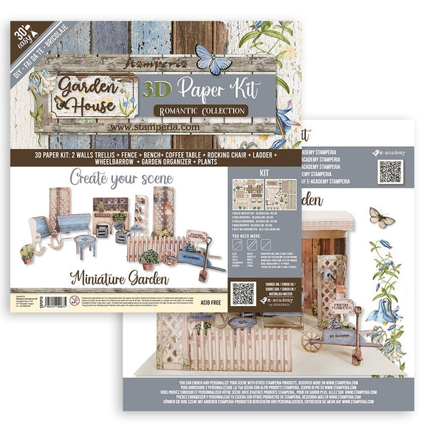 Stamperia GARDEN HOUSE 3D Furniture Paper Kit #SBPOP10