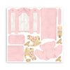 Stamperia DAYDREAM 3D Paper Furniture Kit Blue Pink #SBPOP11