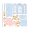 Stamperia DAYDREAM 3D Paper Furniture Kit Blue Pink #SBPOP11