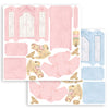 Stamperia DAYDREAM 3D Paper Furniture Kit Blue Pink #SBPOP11