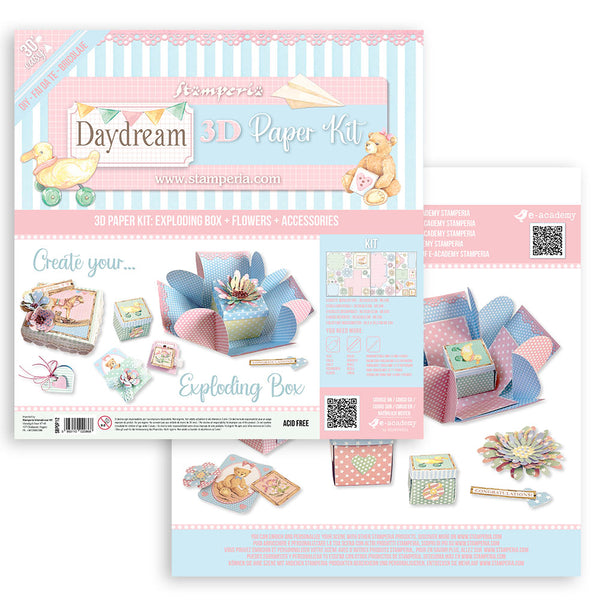 Stamperia DAYDREAM EXPLODING BOX 3D Paper Kit #SBPOP12