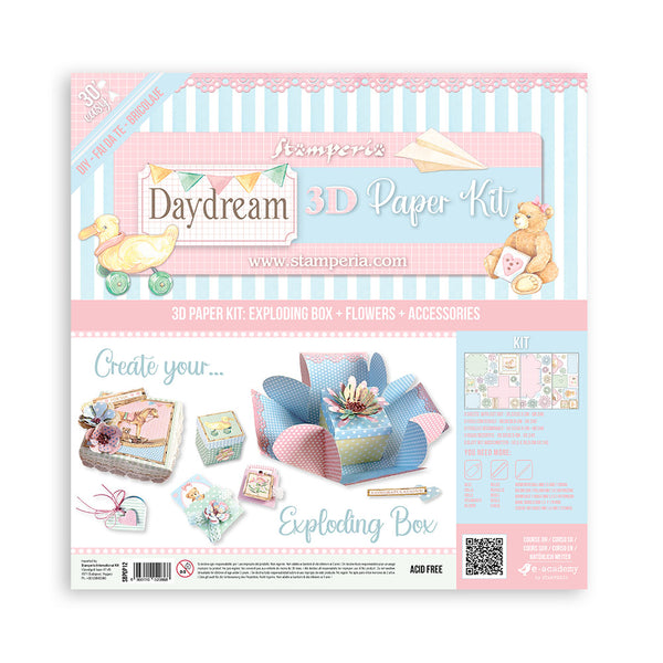 Stamperia DAYDREAM EXPLODING BOX 3D Paper Kit #SBPOP12
