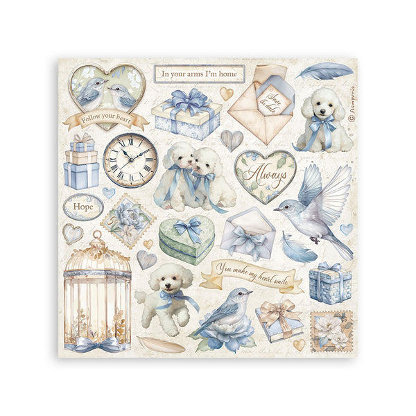 Stamperia TIMELESS STICKERS 4 Sheets #SBSTK02
