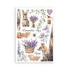 Stamperia LAVENDER Washi Pad 8 Sheets A5 #SBW07