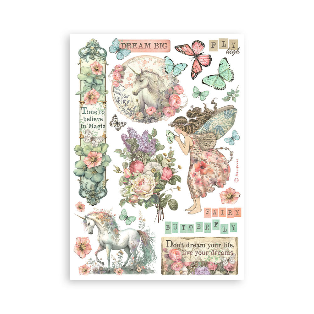 Stamperia WONDERLAND Washi Pad 8 Sheets A5 #SBW08