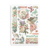 Stamperia WONDERLAND Washi Pad 8 Sheets A5 #SBW08