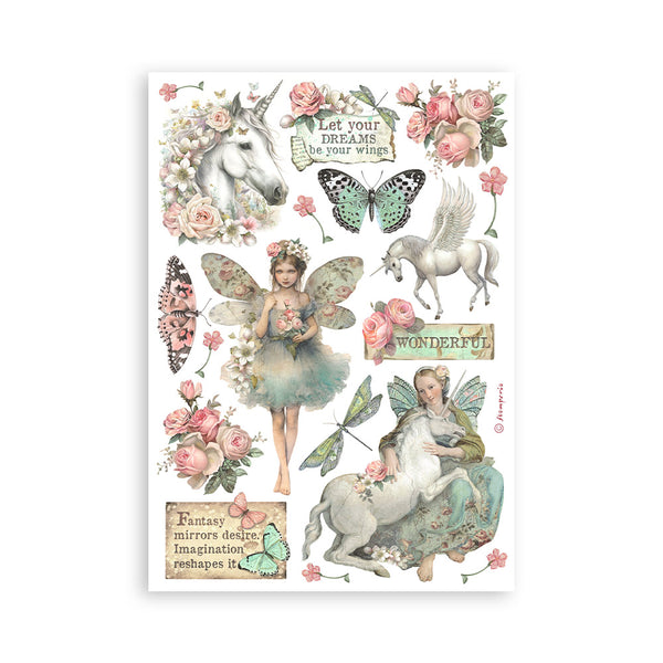 Stamperia WONDERLAND Washi Pad 8 Sheets A5 #SBW08