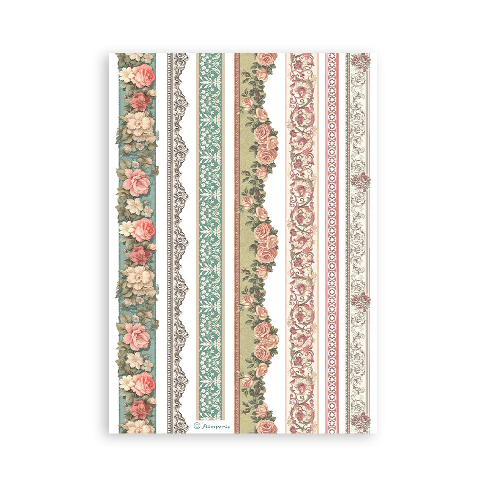 Stamperia WONDERLAND Washi Pad 8 Sheets A5 #SBW08