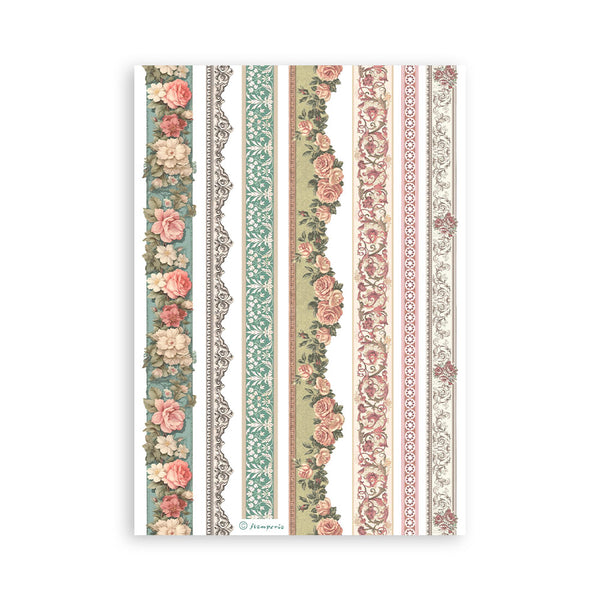 Stamperia WONDERLAND Washi Pad 8 Sheets A5 #SBW08