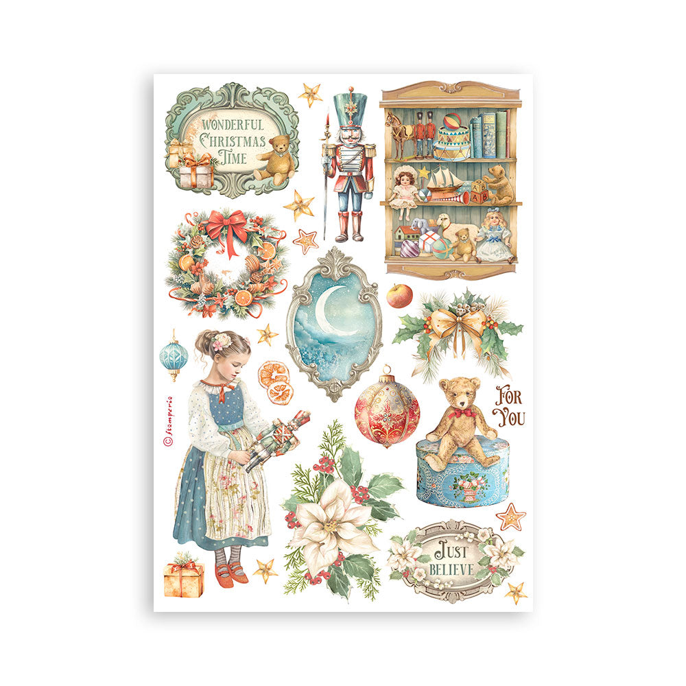 Stamperia Christmas THE NUTCRACKER Washi Pad 8 Sheets A5 #SBW10