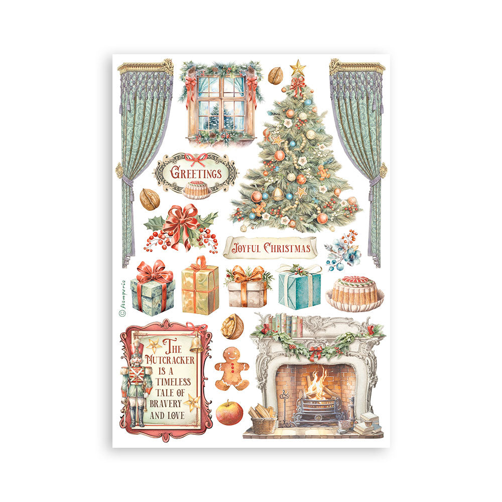 Stamperia Christmas THE NUTCRACKER Washi Pad 8 Sheets A5 #SBW10