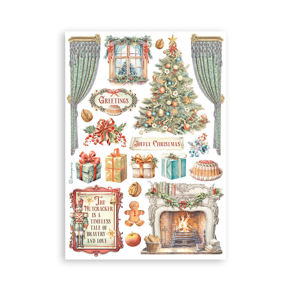 Stamperia Christmas THE NUTCRACKER Washi Pad 8 Sheets A5 #SBW10