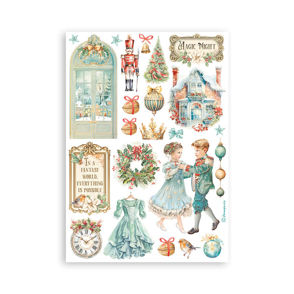 Stamperia Christmas THE NUTCRACKER Washi Pad 8 Sheets A5 #SBW10