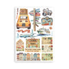 Stamperia ART OF TRAVELLING Washi Pad 8 Sheets A5 #SBW14