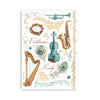 PRE-ORDER Stamperia MASQUERADE Washi Pad 8 Sheets A5 #SBW15