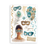 PRE-ORDER Stamperia MASQUERADE Washi Pad 8 Sheets A5 #SBW15