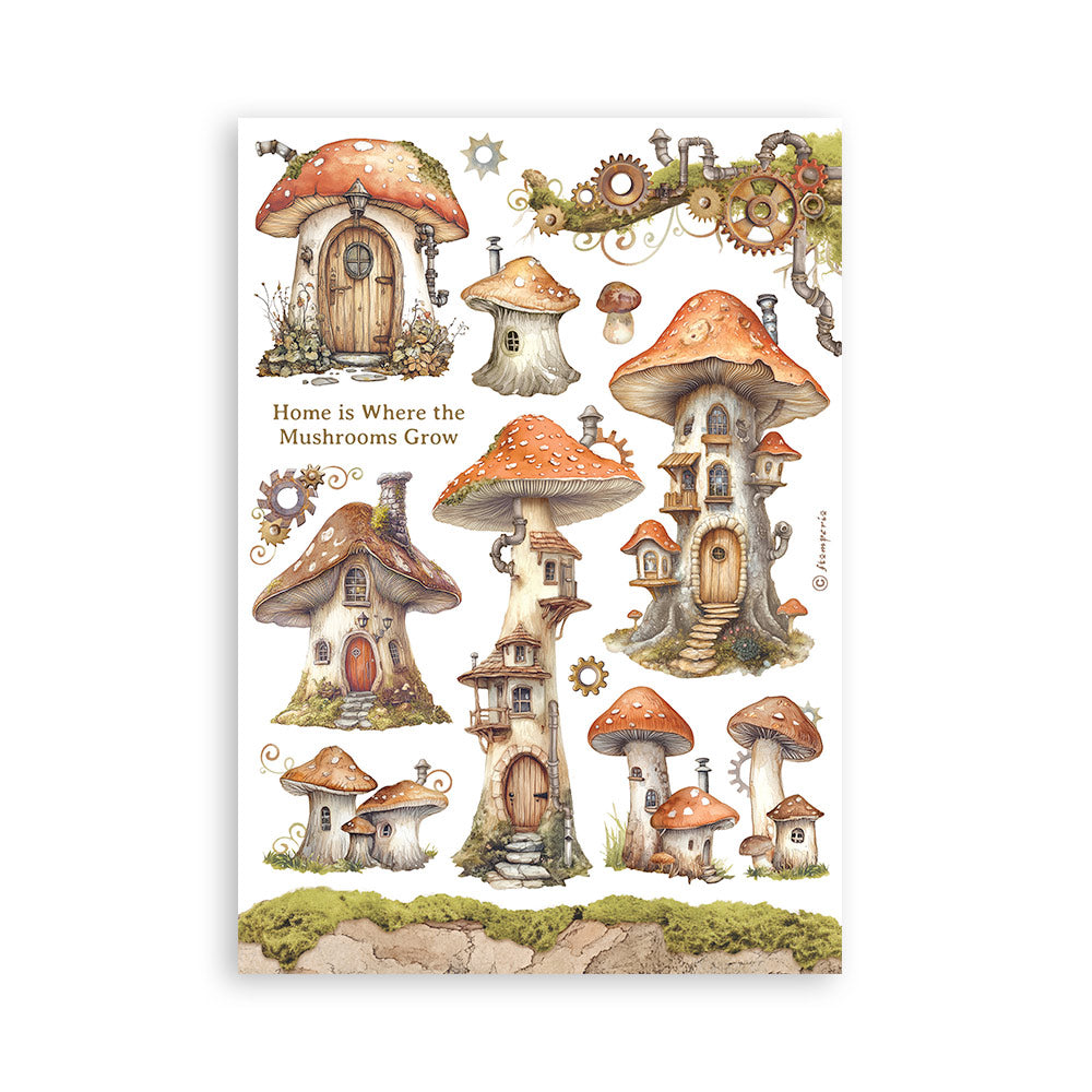 PRE-ORDER Stamperia HIDDEN GROVE Washi Pad 8 Sheets A5 #SBW17