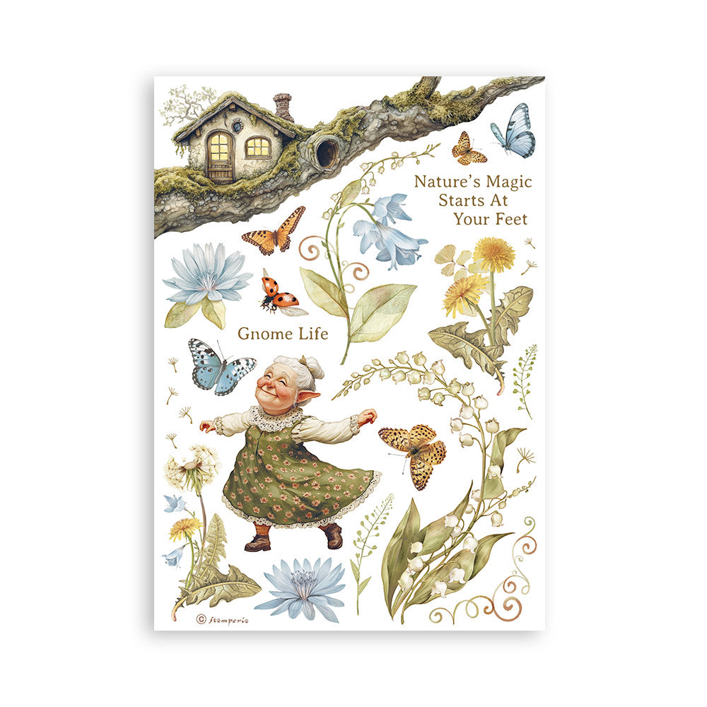 PRE-ORDER Stamperia HIDDEN GROVE Washi Pad 8 Sheets A5 #SBW17