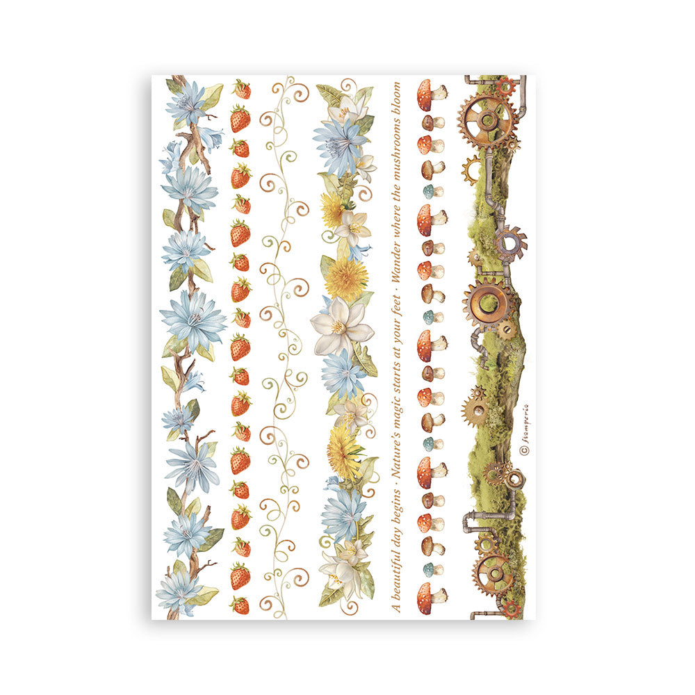 PRE-ORDER Stamperia HIDDEN GROVE Washi Pad 8 Sheets A5 #SBW17