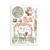 PRE-ORDER Stamperia HOUSE OF ROSES Washi Pad 8 Sheets A5 #SBW18