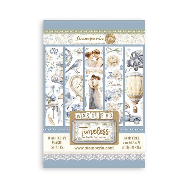 Stamperia TIMELESS Washi Pad 8 Sheets A5 #SBW20
