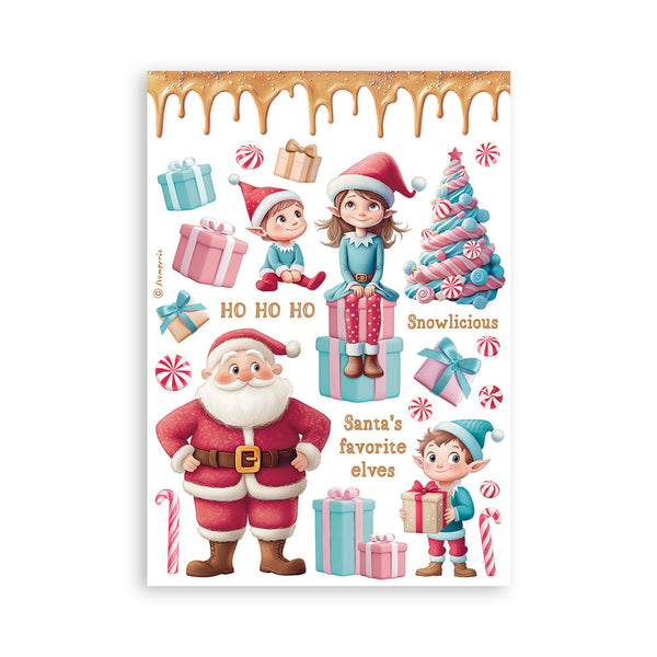 Stamperia CANDY CHRISTMAS Washi Pad 8 Sheets A5 #SBW22