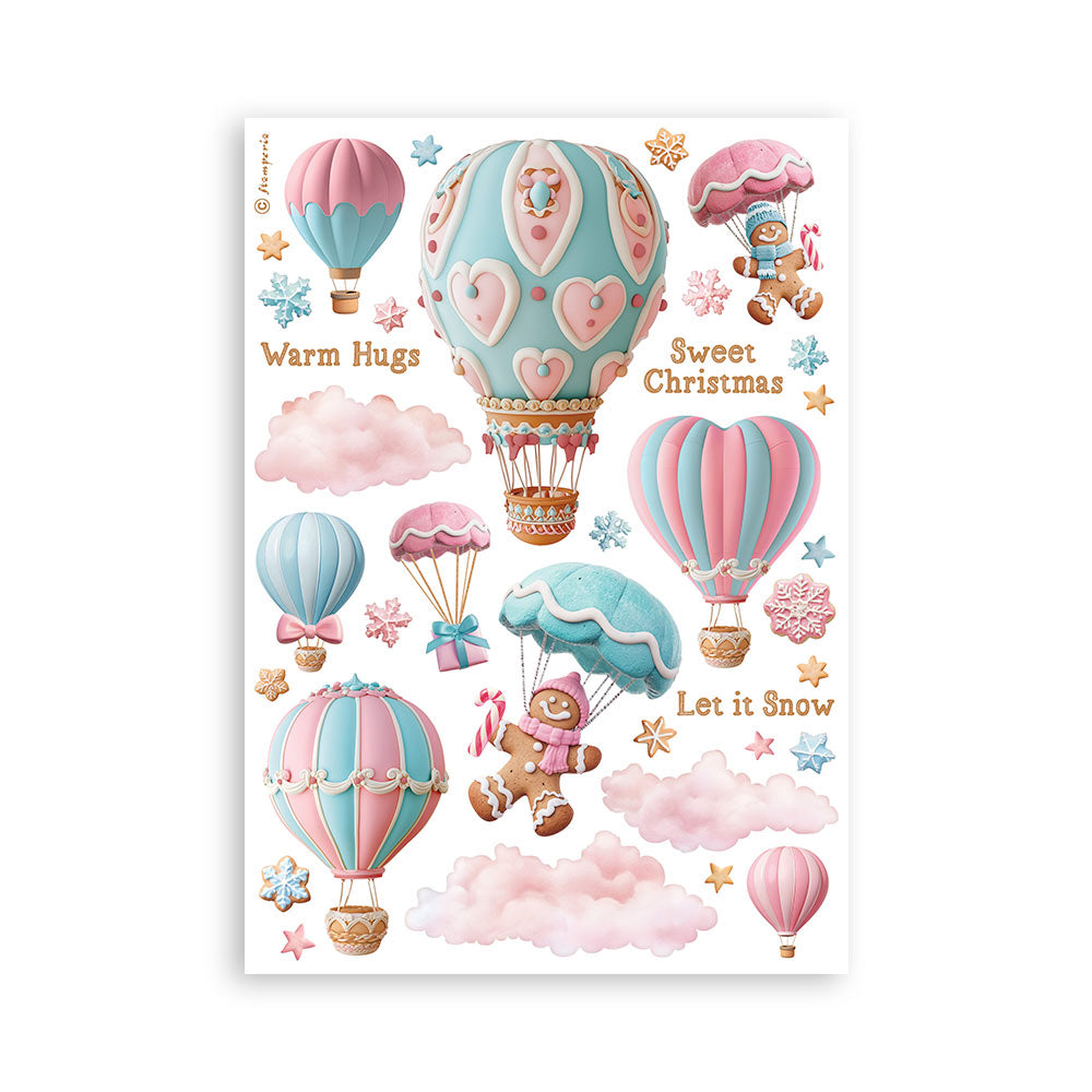 Stamperia CANDY CHRISTMAS Washi Pad 8 Sheets A5 #SBW22