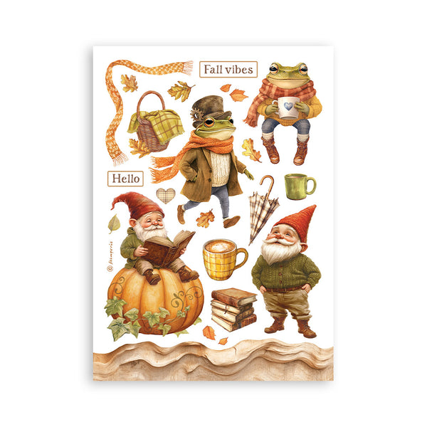 Stamperia WHISPERING WOODS Washi Pad 8 Sheets A5 #SBW24