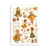 Stamperia WHISPERING WOODS Washi Pad 8 Sheets A5 #SBW24