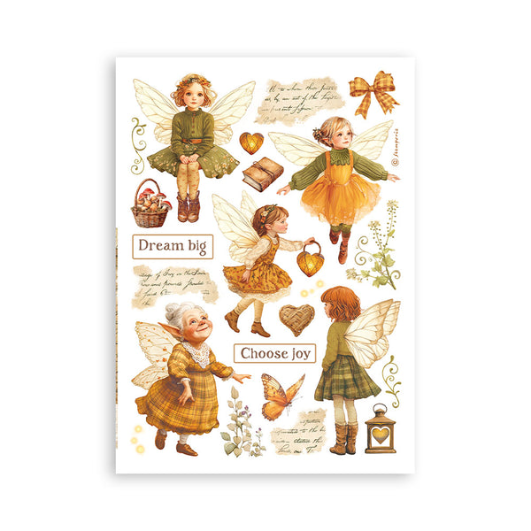 Stamperia WHISPERING WOODS Washi Pad 8 Sheets A5 #SBW24
