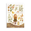 Stamperia WHISPERING WOODS Washi Pad 8 Sheets A5 #SBW24