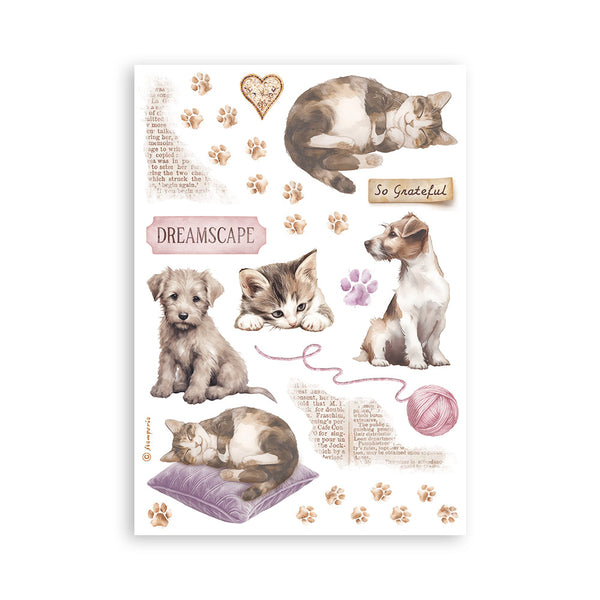 Stamperia QUIET DAYS Washi Pad 8 Sheets A5 #SBW26