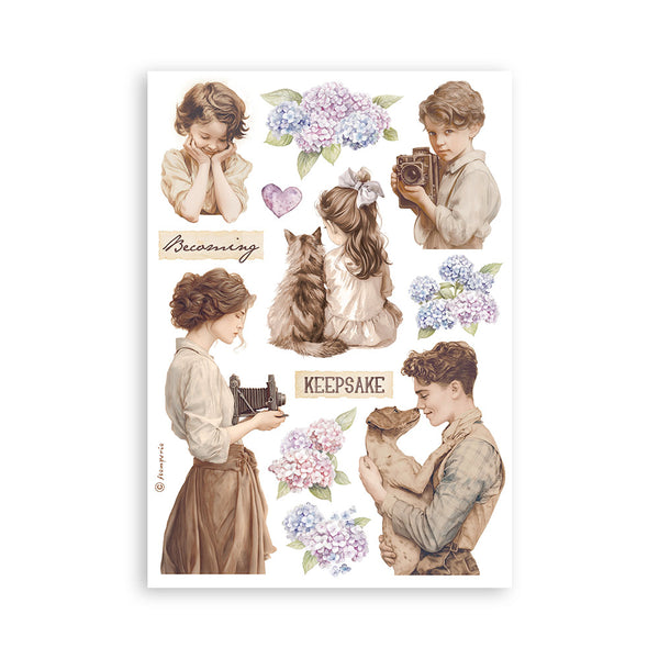 Stamperia QUIET DAYS Washi Pad 8 Sheets A5 #SBW26