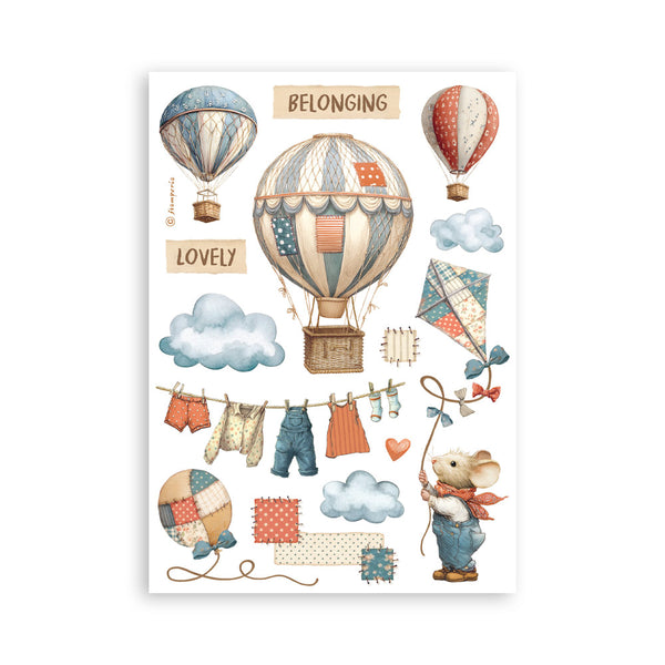 Stamperia FAMILY Washi Pad 8 Sheets A5 #SBW28