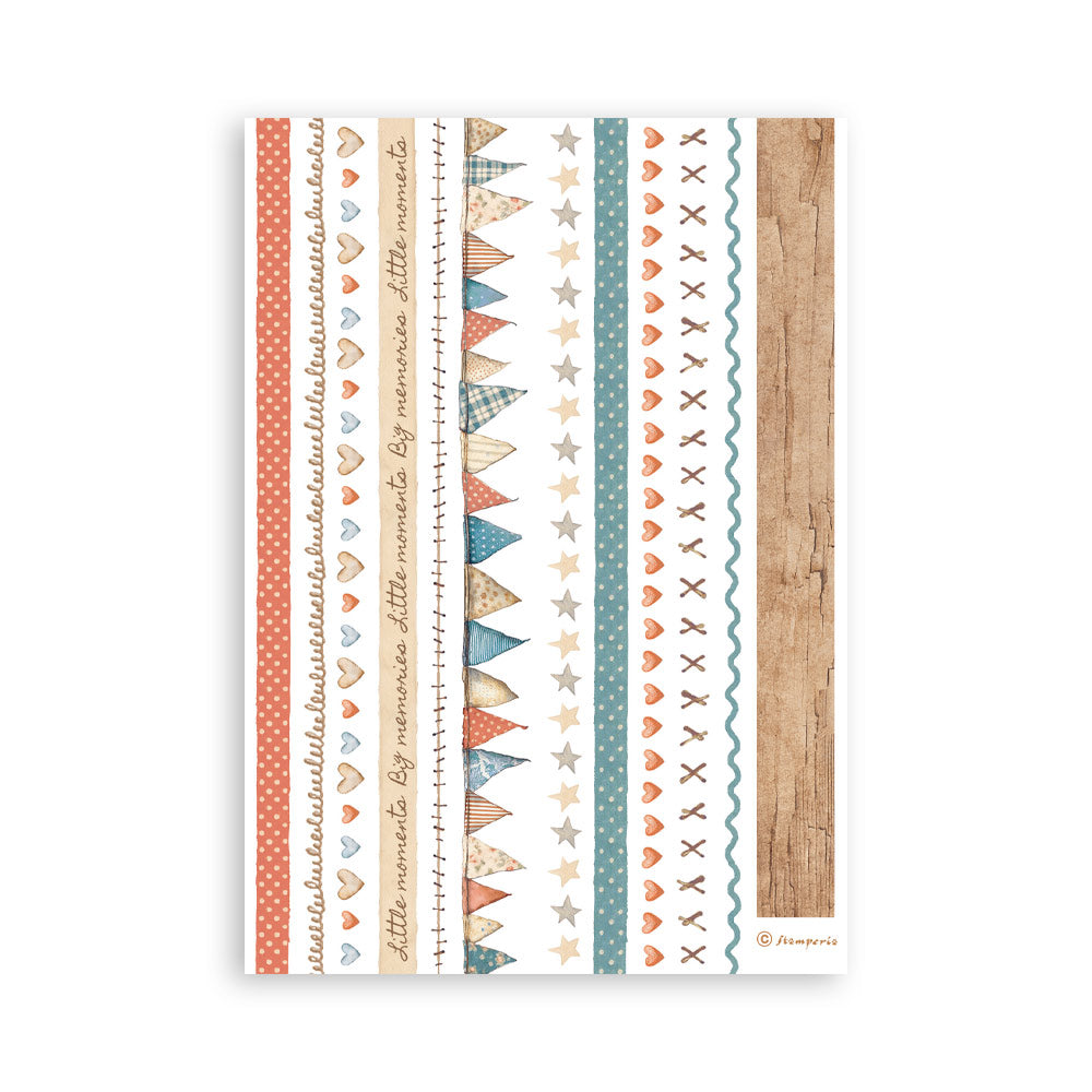 Stamperia FAMILY Washi Pad 8 Sheets A5 #SBW28