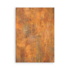 Rust-colored textured paper on a white background