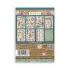 Packaging of Stamperia adhesive washi sheets with decorative designs and branding.