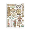 Stamperia GARDENS OF TIME Washi Pad 8 Sheets A5 #SBW32