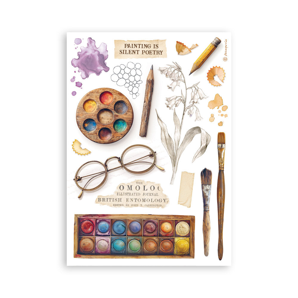 Stamperia ALL AROUND Washi Pad 8 Sheets A5 #SBW33
