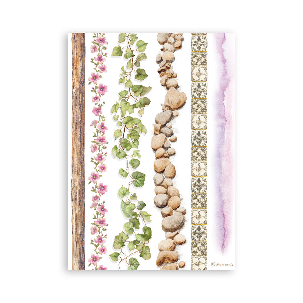 Stamperia ALL AROUND Washi Pad 8 Sheets A5 #SBW33