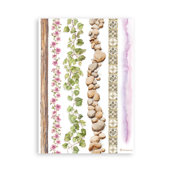 Stamperia ALL AROUND Washi Pad 8 Sheets A5 #SBW33