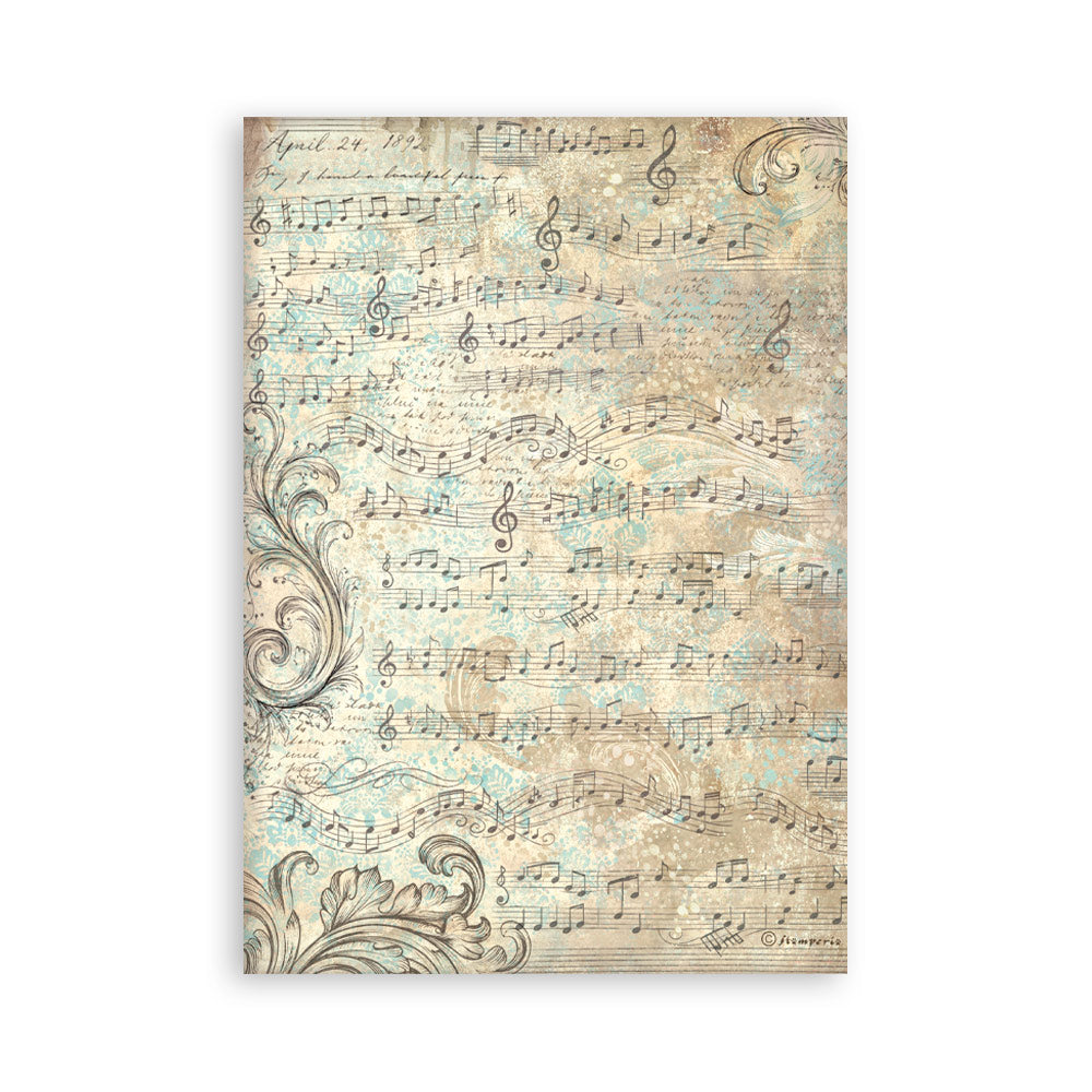 Stamperia SYMPHONY Washi Pad 8 Sheets A5 #SBW34