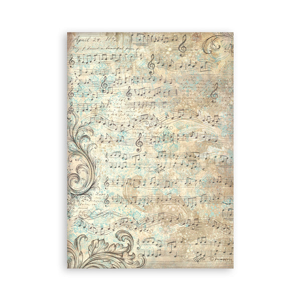 Stamperia SYMPHONY Washi Pad 8 Sheets A5 #SBW34
