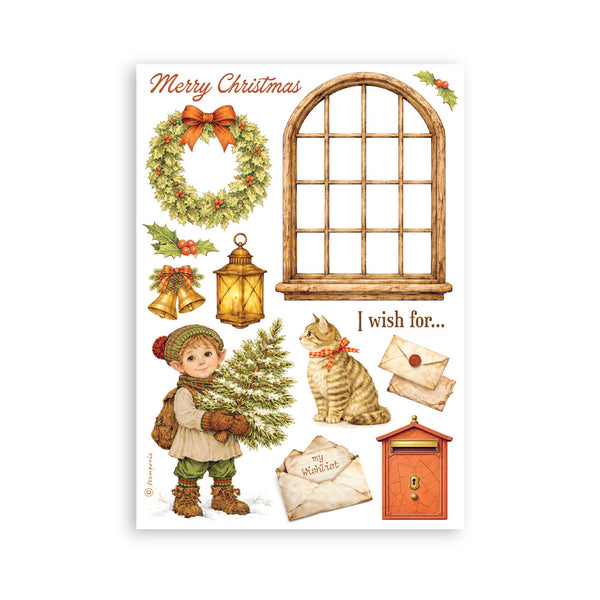 Stamperia SILENT NIGHT - CHRISTMAS Washi Pad 8 Sheets A5 #SBW35