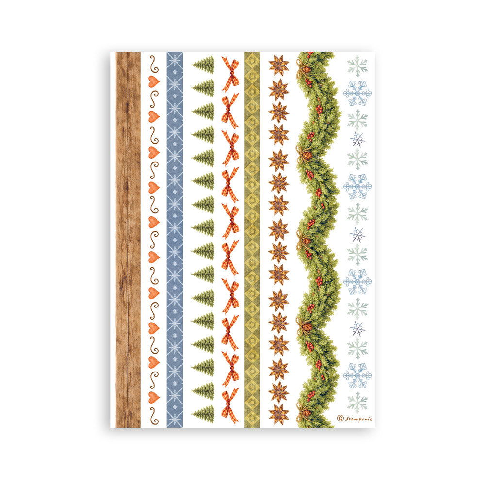 Stamperia SILENT NIGHT - CHRISTMAS Washi Pad 8 Sheets A5 #SBW35