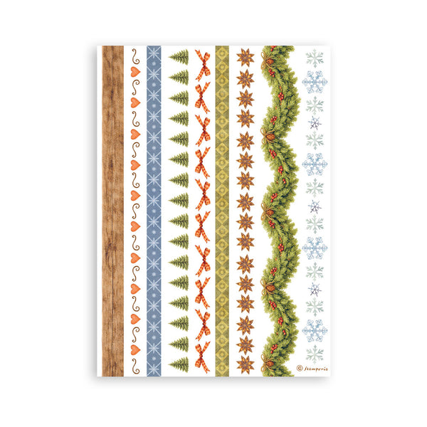 Stamperia SILENT NIGHT - CHRISTMAS Washi Pad 8 Sheets A5 #SBW35