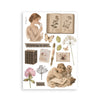 Stamperia FLOWERS and POEMS Washi Pad 8 Sheets A5 #SBW37