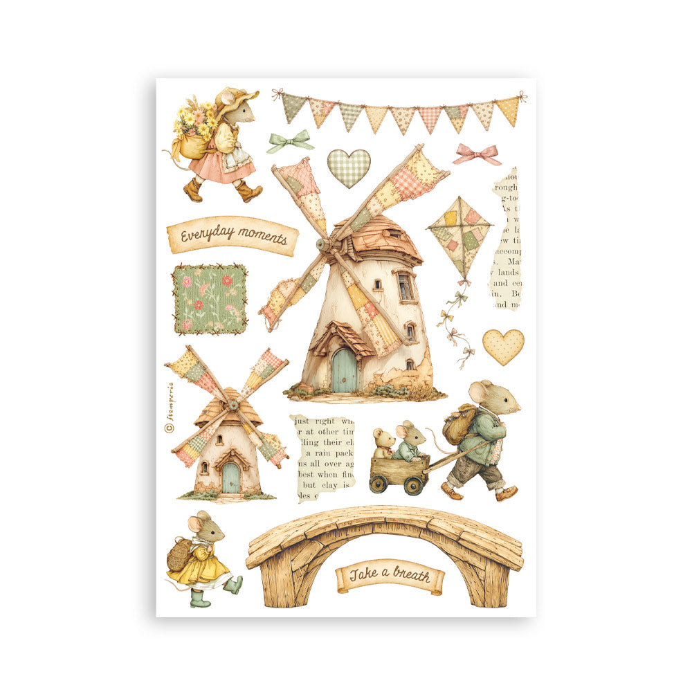 Stamperia COZY FAMILY Washi Pad 8 Sheets A5 #SBW38